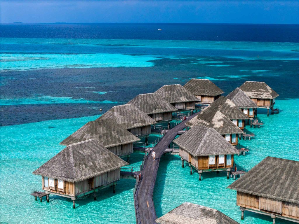 Overwater villas at Club Med Kani, Maldives